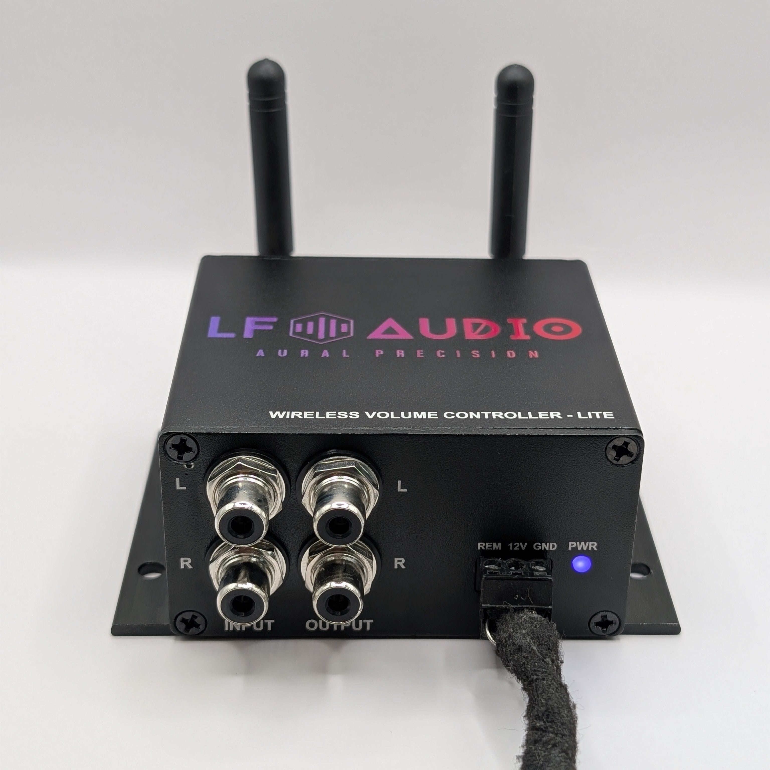 LF Audio WVC-Lite Wireless Volume Controller, With Stereo Outputs, 500-Foot Range, AuralSync App And Digital Display